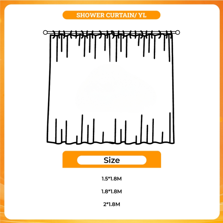 3D shower curtain - Nashville TV Show Store
