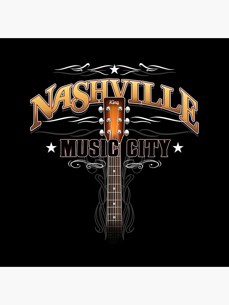Nashville Music City Country Music Throw Pillow - Image 2