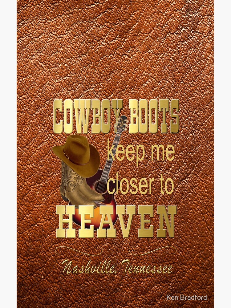 Nashville Cowboy Boots Shower Curtain - Image 2