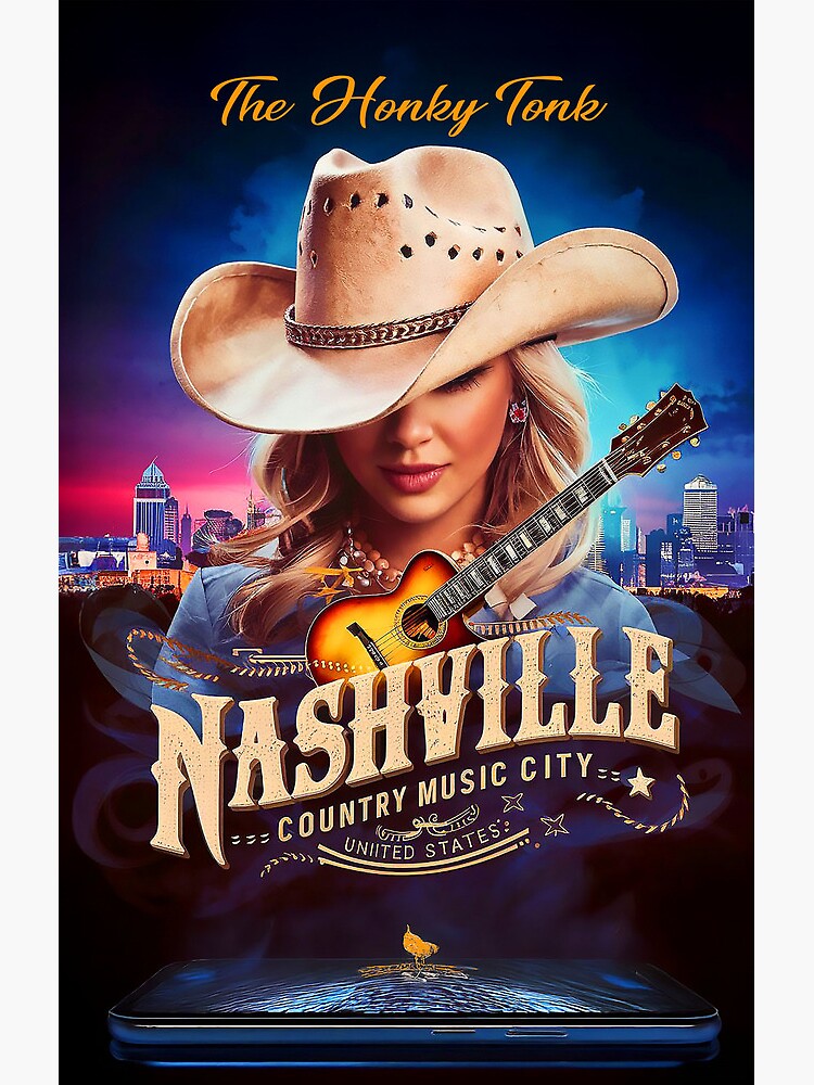 Nashville Where Honky Tonk Is King Shower Curtain - Image 2