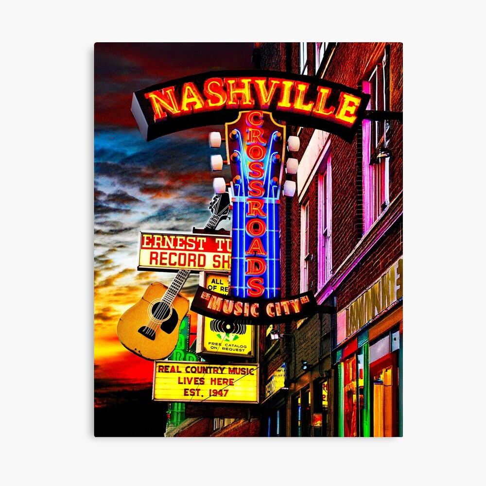 Nashville Tennessee Where Country Music Is King Poster