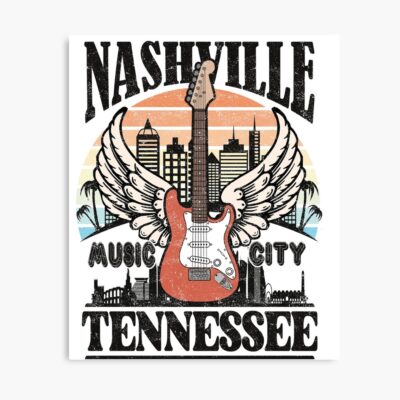 Nashville Music City Country Music And Western Style Gift Poster
