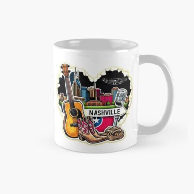 Nashville Guitar And Boots Mug