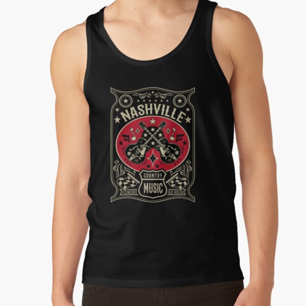Country Music Lover Vintage Nashville Tank Top