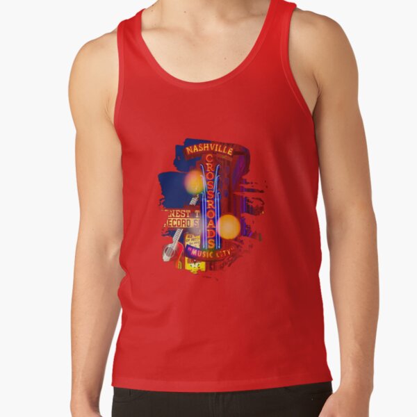 Nashville Music City Signboard Tank Top - Image 4