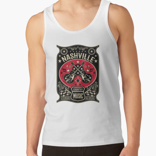Country Music Lover Vintage Nashville Tank Top - Image 2