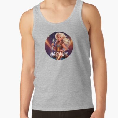 Nashville Retro Text Design Tank Top