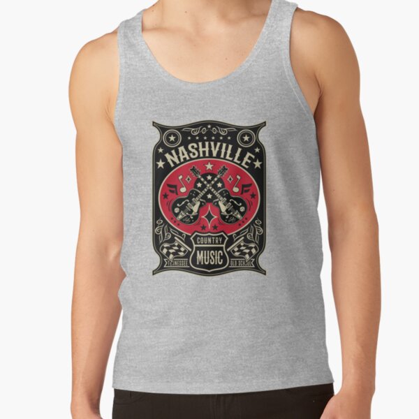 Country Music Lover Vintage Nashville Tank Top - Image 3