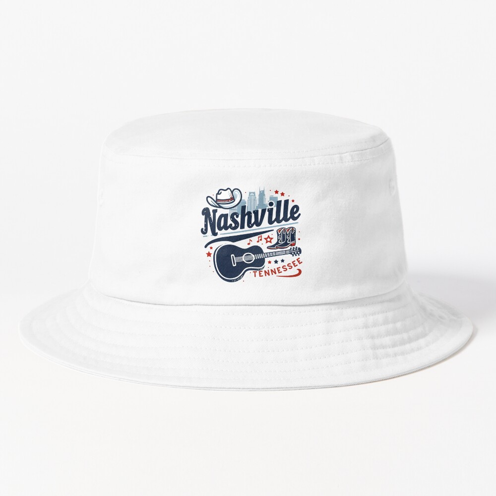Nashville Tennessee Skyline Bucket Hat