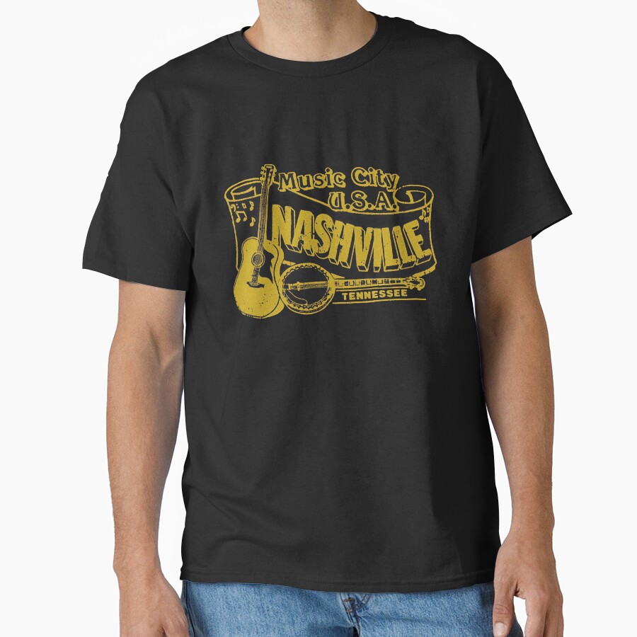 Nashville Music Guitar T-shirt - Image 2