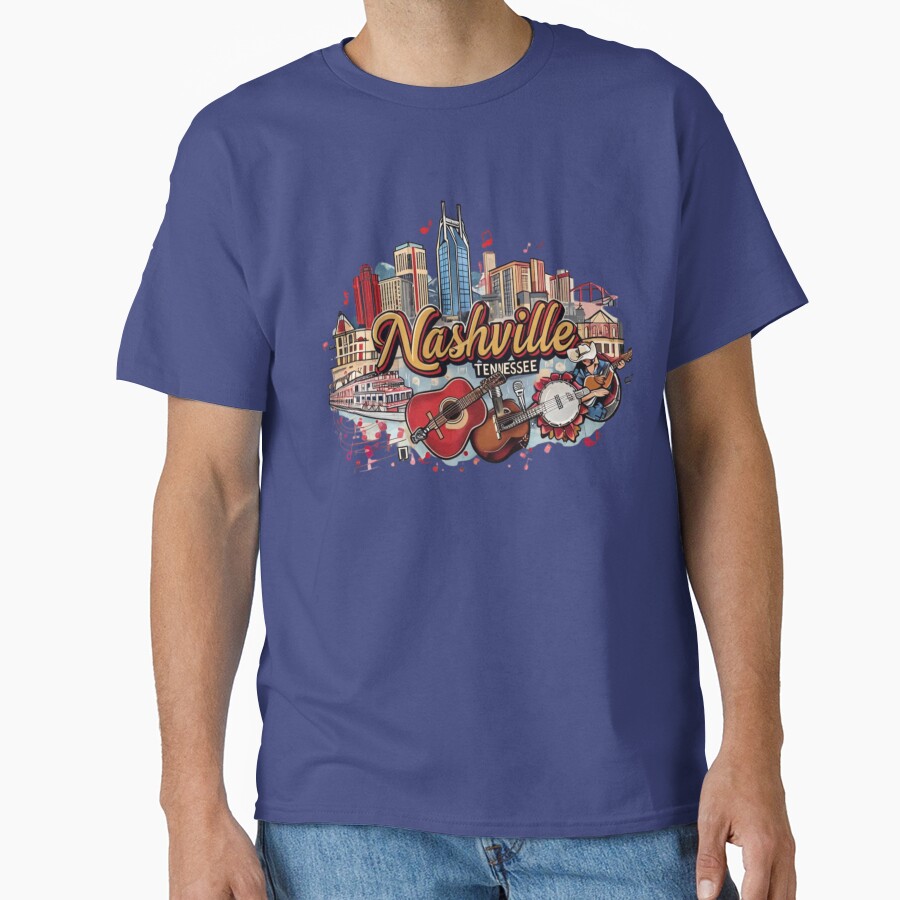 Nashville With City T-shirt - Image 5