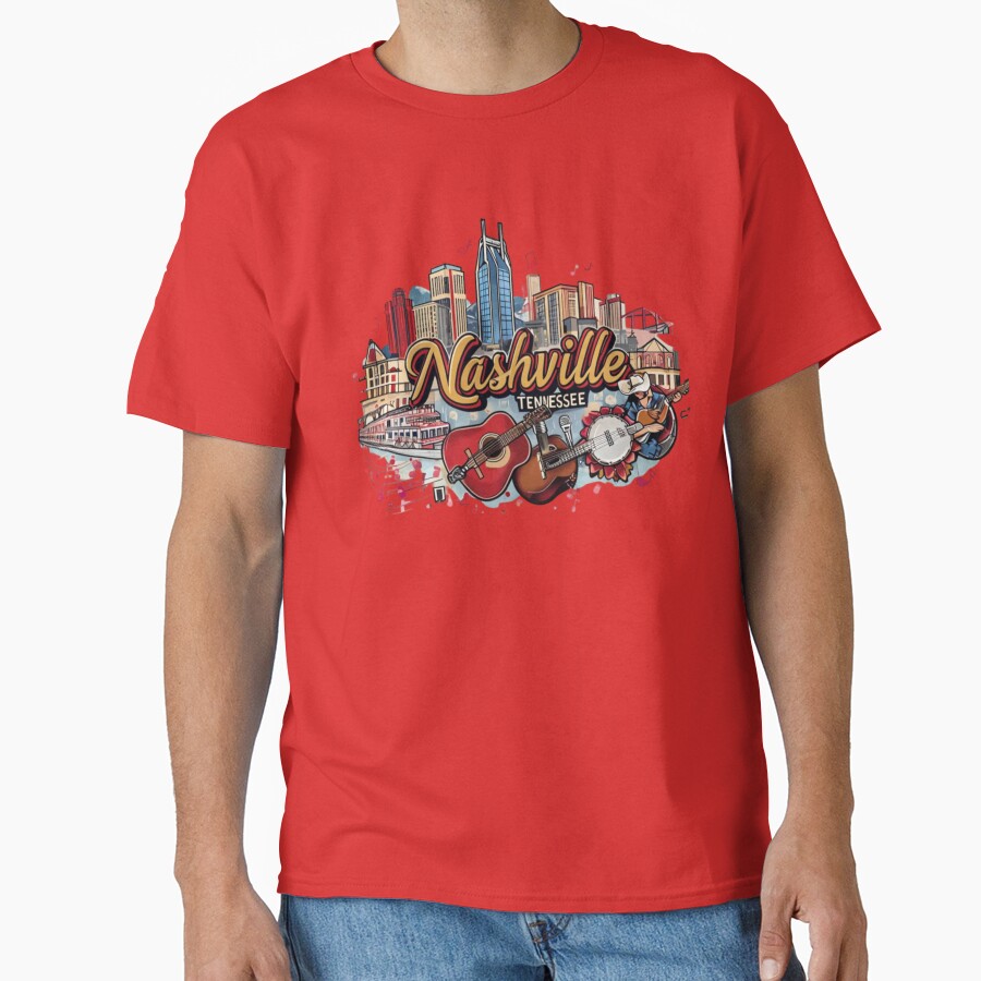 Nashville With City T-shirt - Image 6