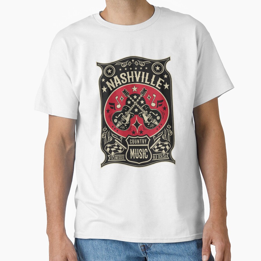 Country Music Lover Vintage Nashville T-shirt - Image 2
