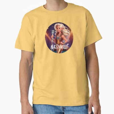 Nashville Retro Text Design T-shirt