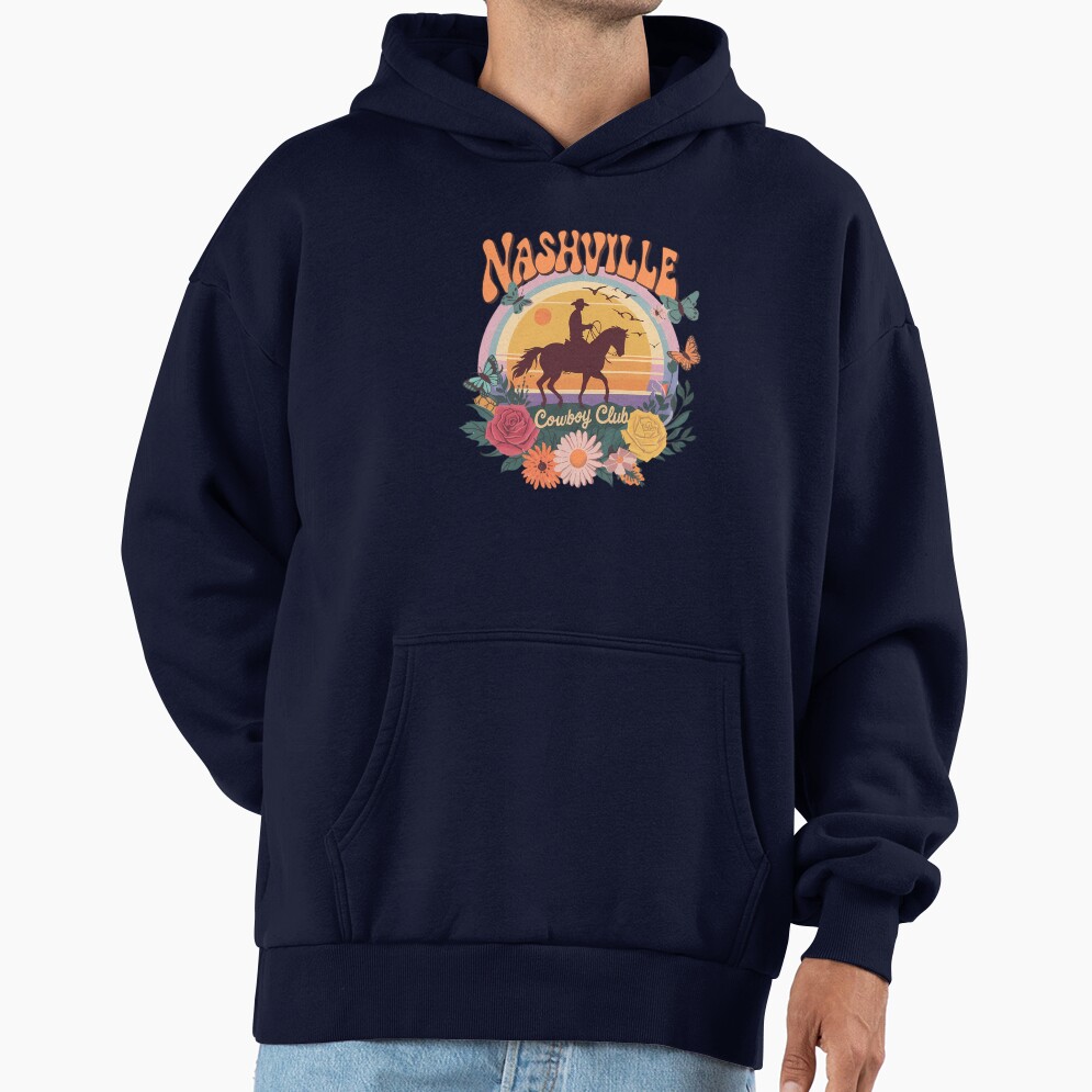 Nashville Cowboy Club Horse Rider Hoodie - Image 5