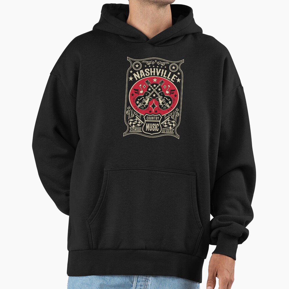Country Music Lover Vintage Nashville Hoodie - Image 3