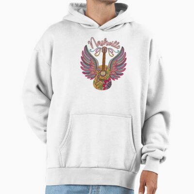 Nashville Guitar With Wings Hoodie