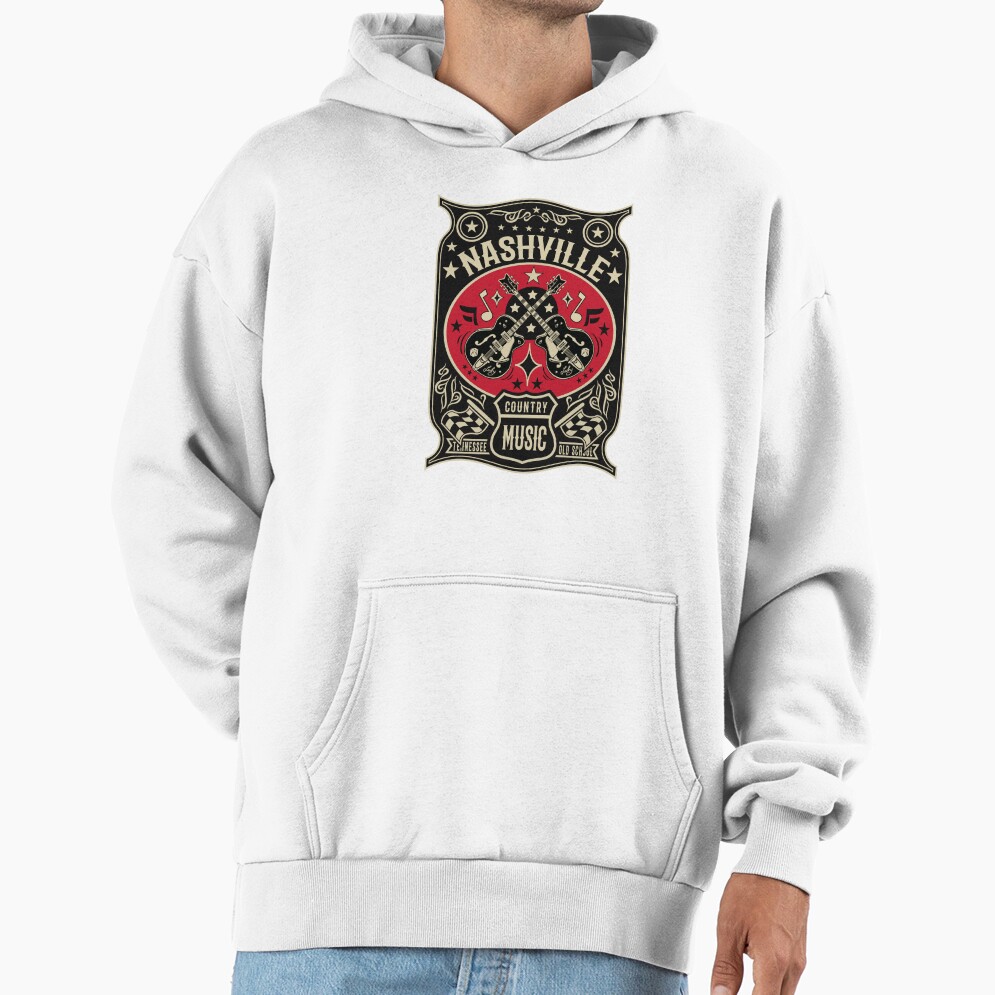 Country Music Lover Vintage Nashville Hoodie - Image 2