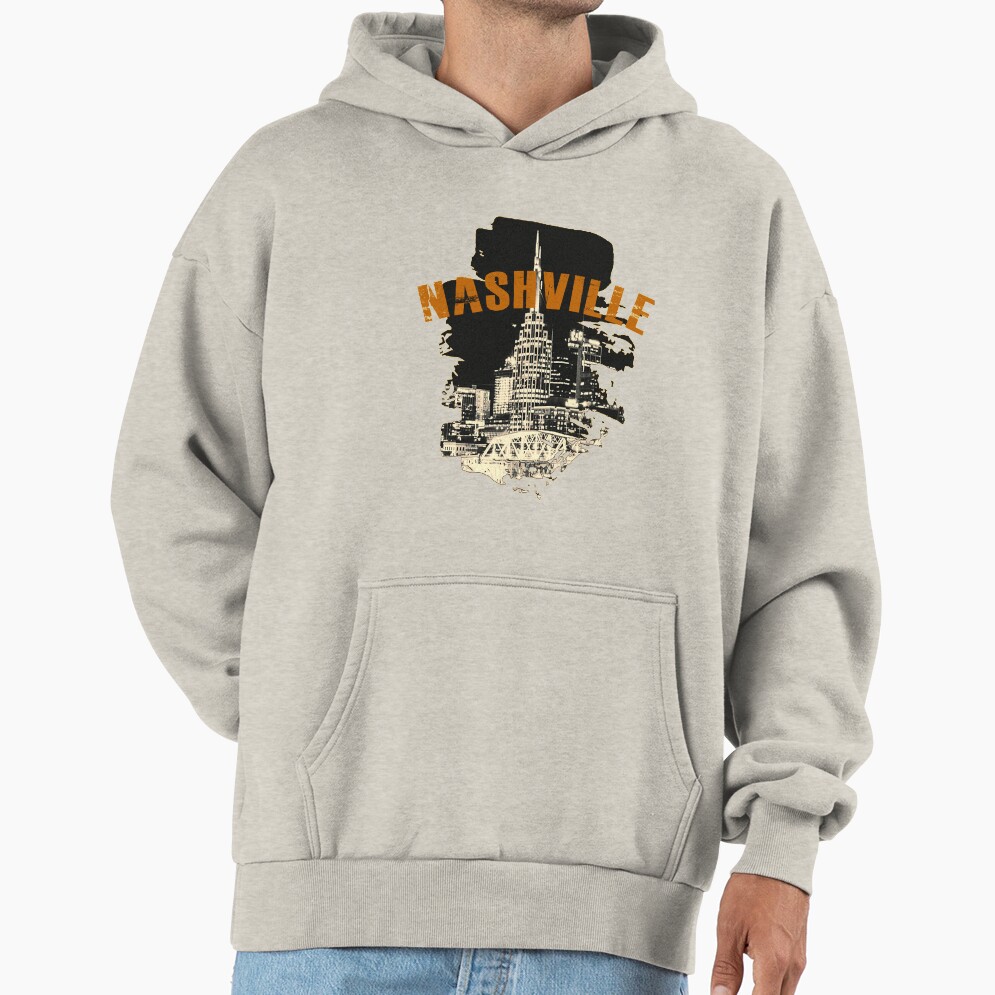Vintage Nashville Skyline Hoodie - Image 3