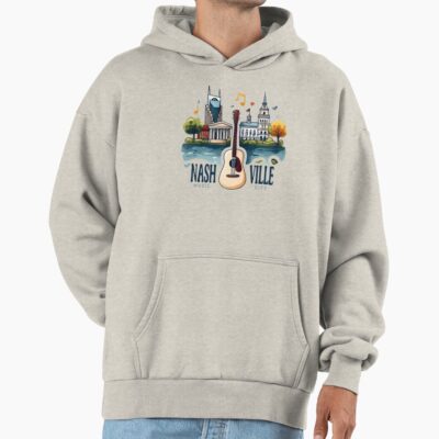 Nashville Tennessee Music City Cityscape Hoodie