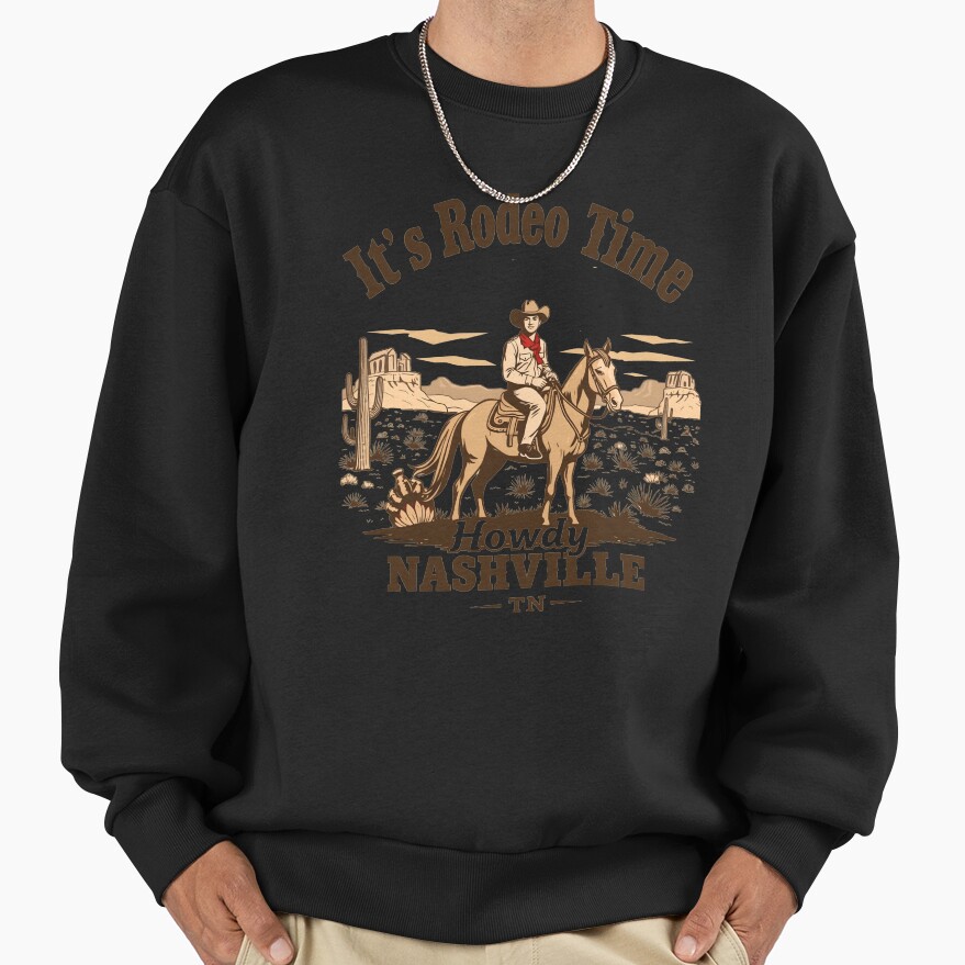 Howdy Rodeo Time Nashville Sweatshirt - Image 2