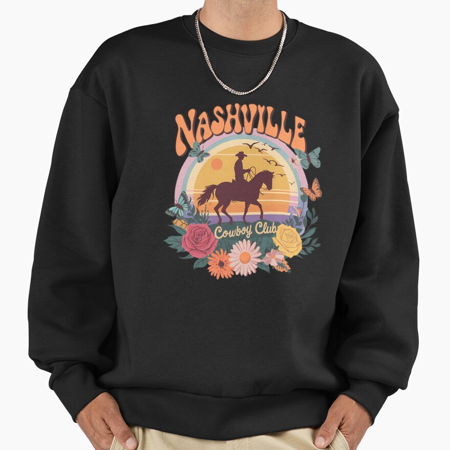 Nashville Cowboy Club Horse Rider Sweatshirt