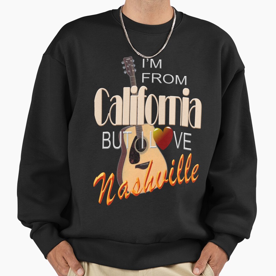 Love Nashville From California Sweatshirt - Image 3