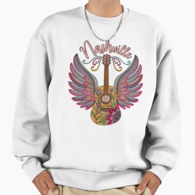 Nashville Guitar With Wings Sweatshirt