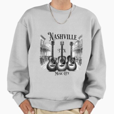 Nashville Tn Music City Guitar Town Country Music Sweatshirt