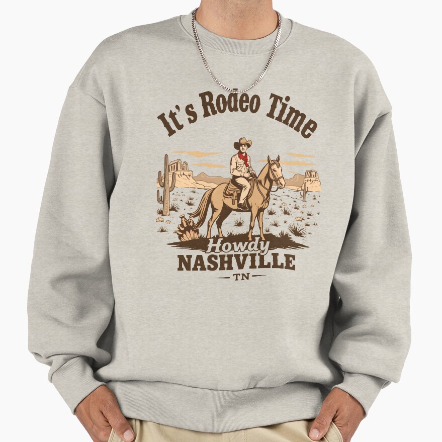 Howdy Rodeo Time Nashville Sweatshirt - Image 3