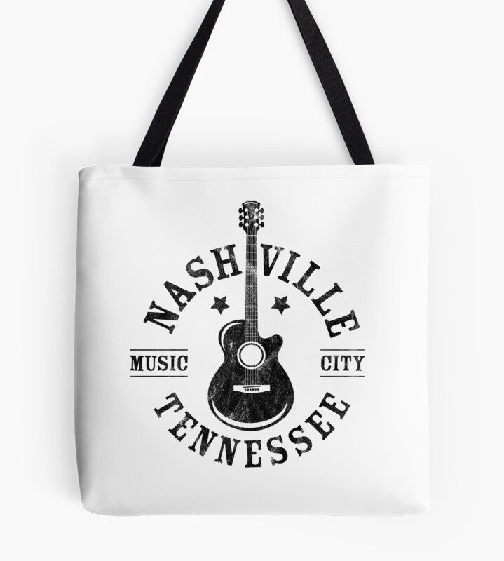 Nashville Tennessee Music City Tote Bag
