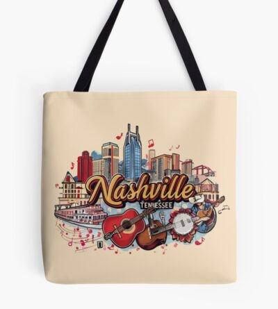 Nashville With City Tote Bag