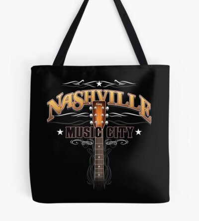 Nashville Music City Country Music Tote Bag
