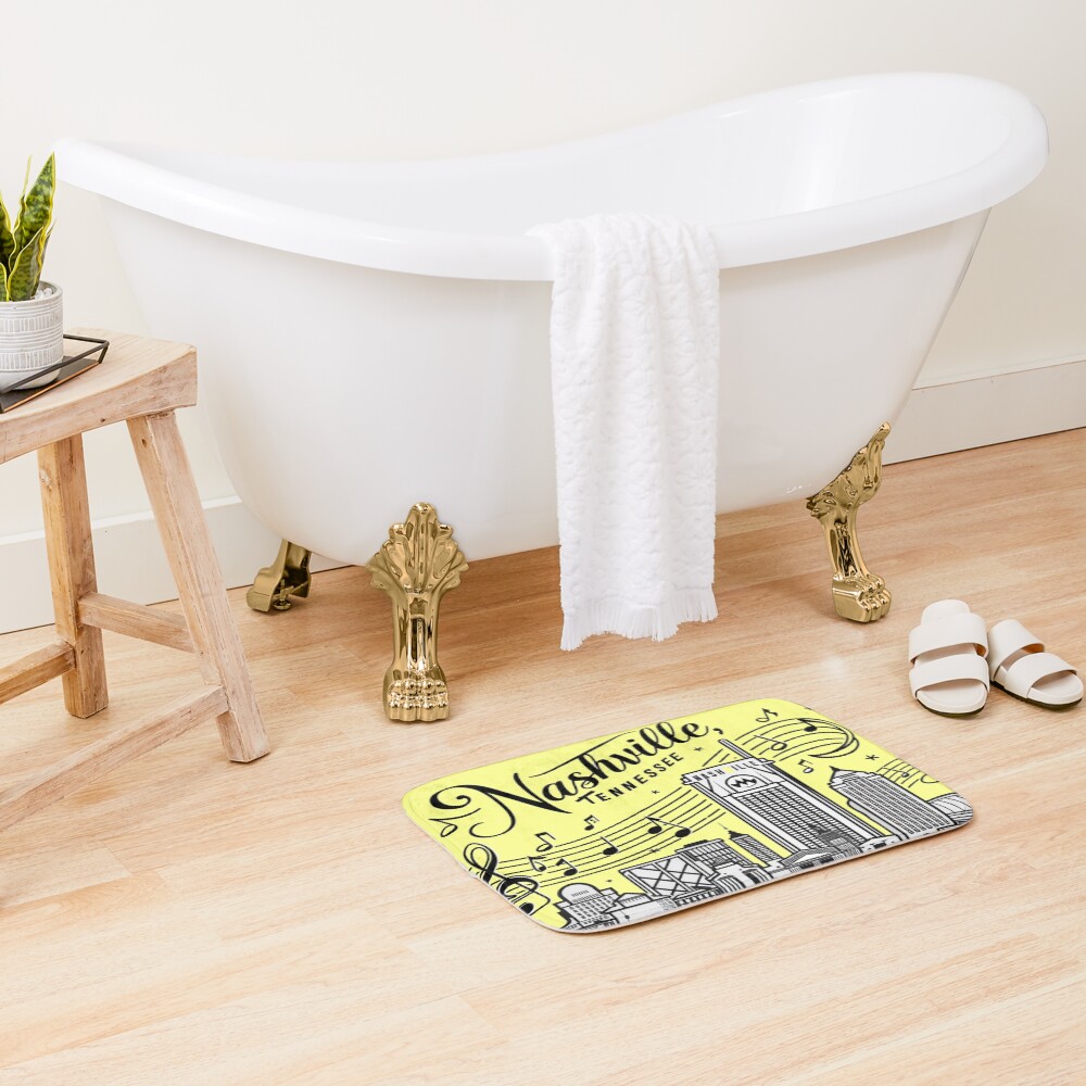 Nashville Tennessee State Bath Mat - Image 2