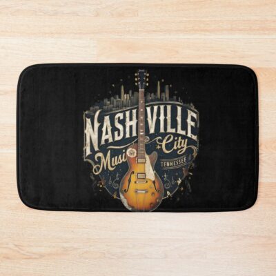 Nashville Music City Travel Bath Mat