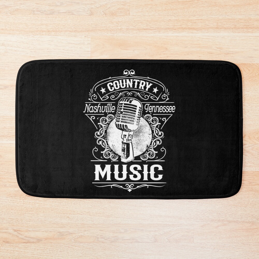 Nashville Lover Retro Bath Mat