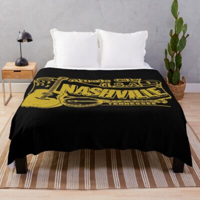 Nashville Symbol Throw Blanket