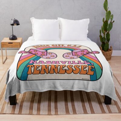 Music City Usa Throw Blanket
