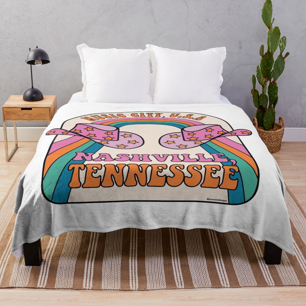 Music City Usa Throw Blanket