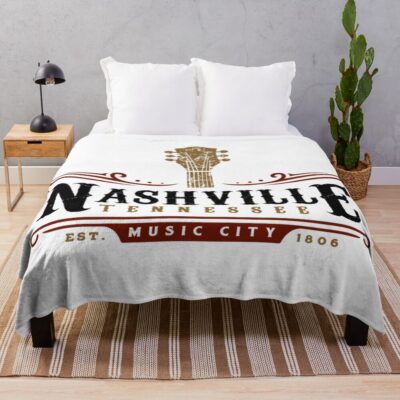 Nashville Tennessee America Gift Throw Blanket
