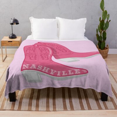 Nashville Boots Throw Blanket
