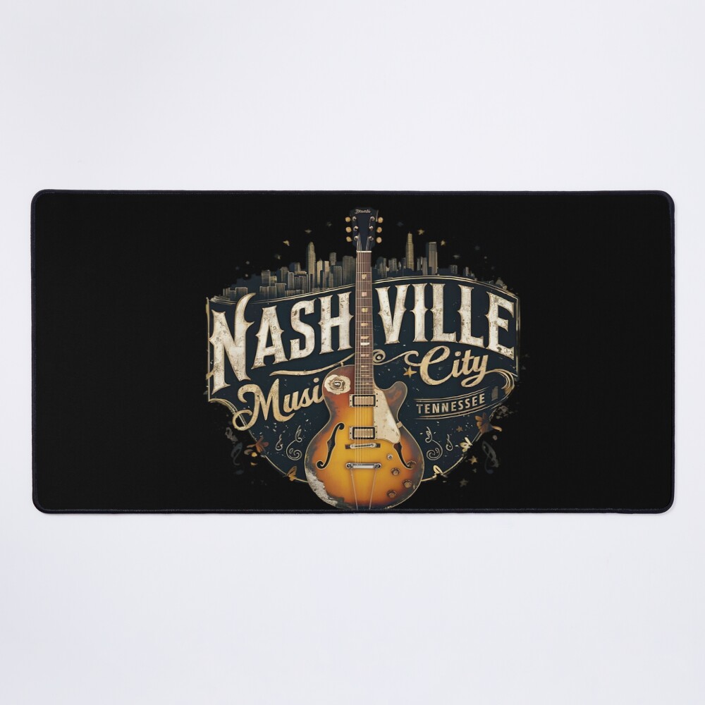 Nashville Music City Travel Mouse Pad