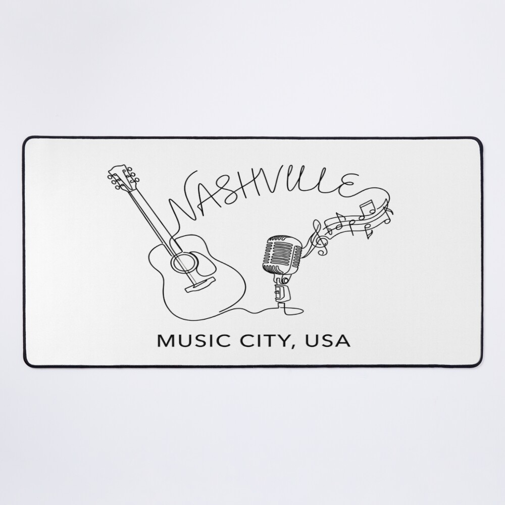 Nashville Line Art Mouse Pad