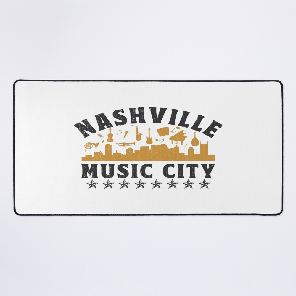 Nashville Tennessee Vintage Boho Country Music Gifts Mouse Pad