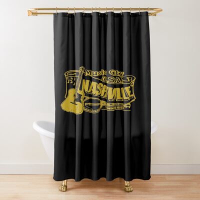 Nashville Guitar Music Shower Curtain