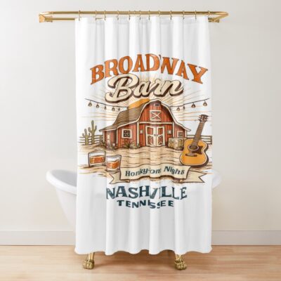 Country Barn Nashville T Shirt Shower Curtain