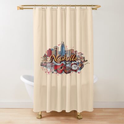 Nashville City Shower Curtain