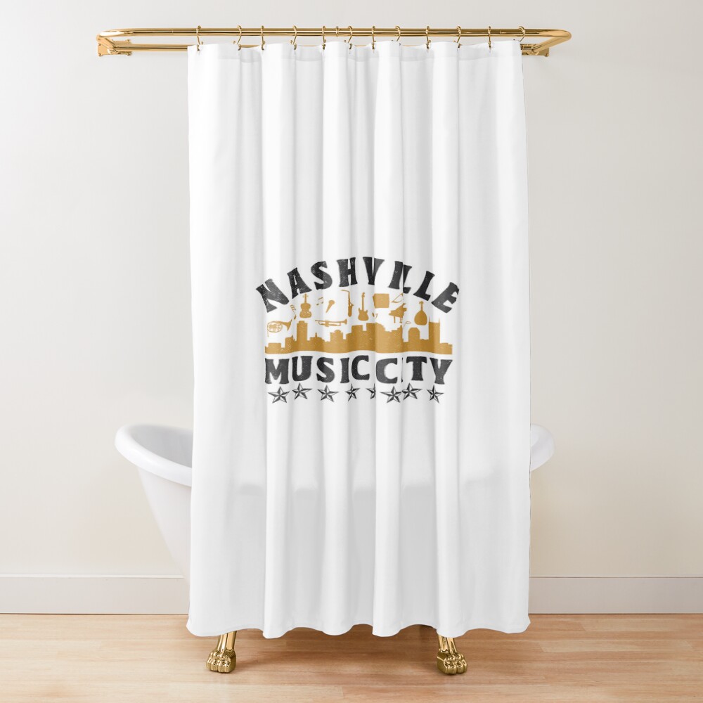 Nashville Tennessee Vintage Boho Shower Curtain