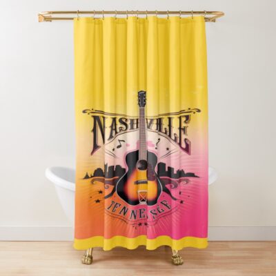 Nashville Music City Usa Shower Curtain