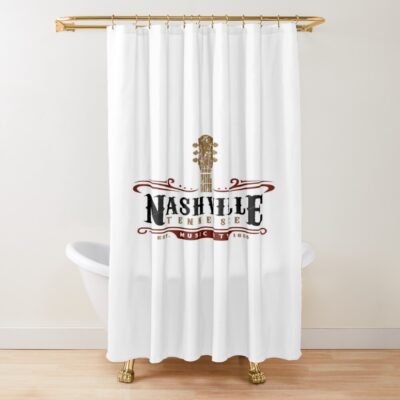 Nashville Tennessee Music City Shower Curtain